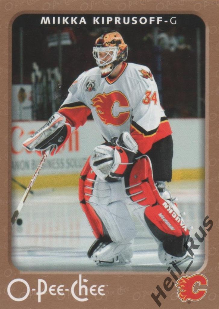 Хоккей. Карточка M. Kiprusoff/Миикка Кипрусофф (Calgary Flames/Калгари), НХЛ/NHL