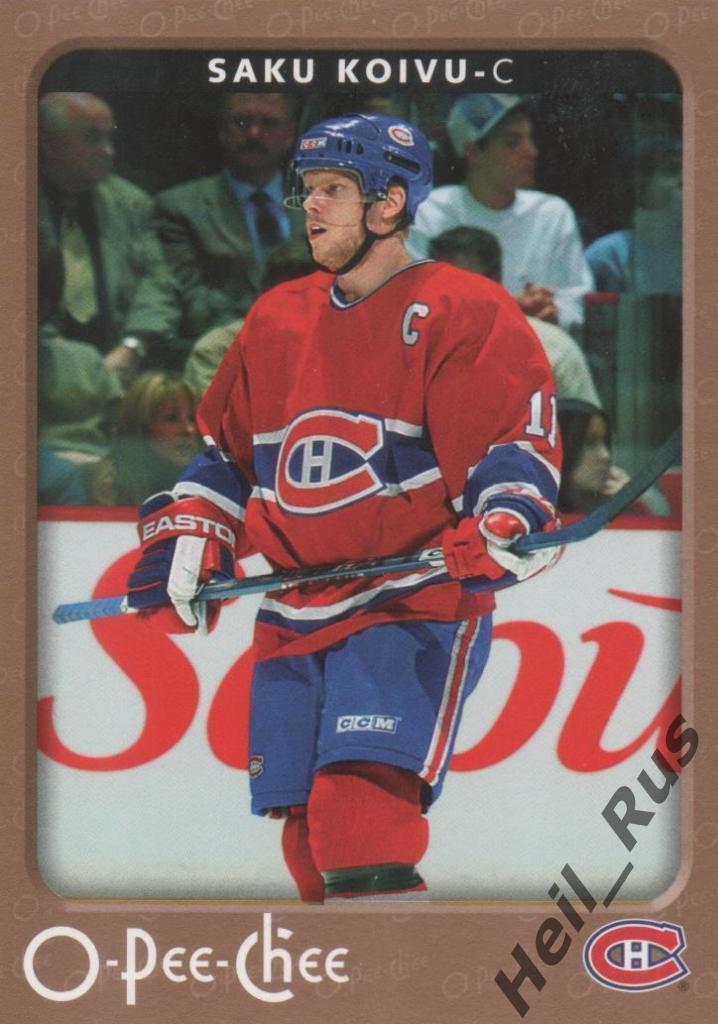 Хоккей. Карточка Saku Koivu / Саку Койву (Montreal Canadiens / Монреаль) НХЛ/NHL