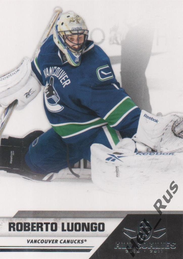 Хоккей. Карточка Roberto Luongo / Роберто Луонго (Vancouver / Ванкувер) НХЛ/NHL
