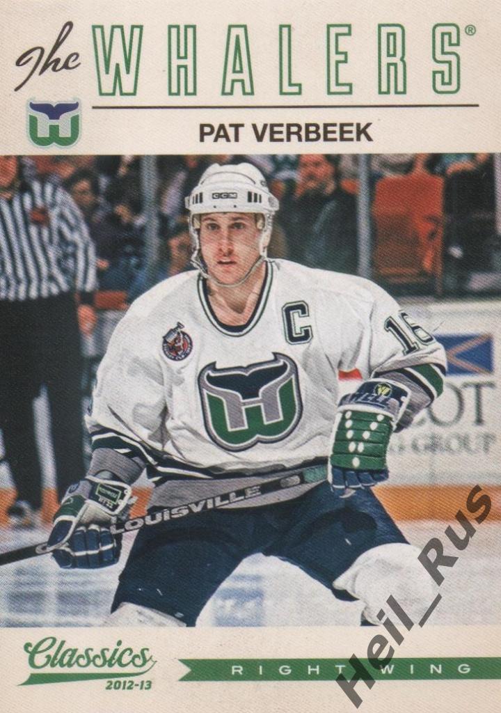 Хоккей. Карточка Pat Verbeek / Пэт Вербик (Hartford Whalers/Хартфорд) НХЛ/NHL