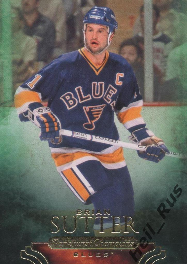 Хоккей. Карточка Brian Sutter/Брайан Саттер (St. Louis Blues/Сент-Луис) НХЛ/NHL