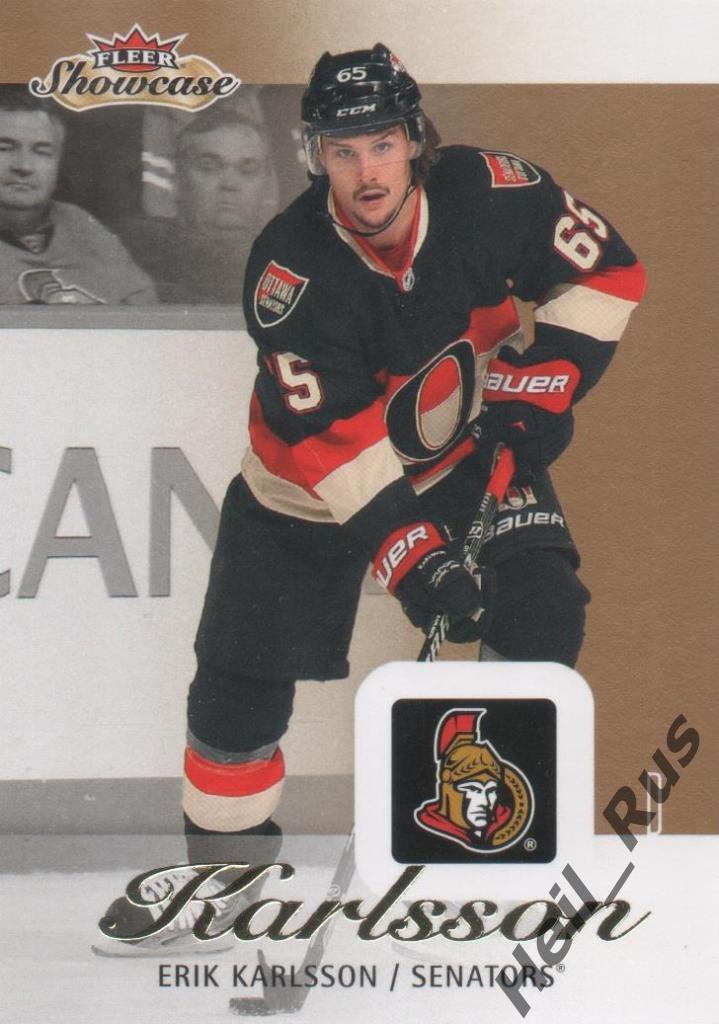 Хоккей. Карточка Erik Karlsson / Эрик Карлссон (Ottawa Senators/Оттава), НХЛ/NHL