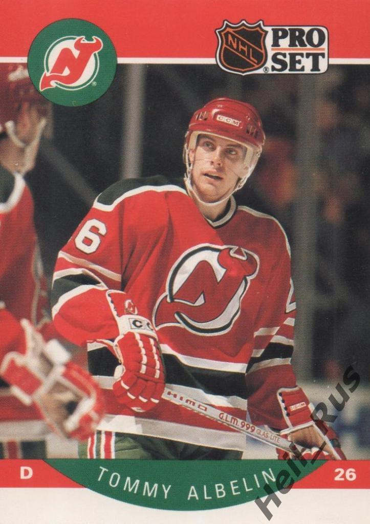 Хоккей. Карточка Tommy Albelin/Томми Альбелин (New Jersey Devils/Девилз) НХЛ/NHL