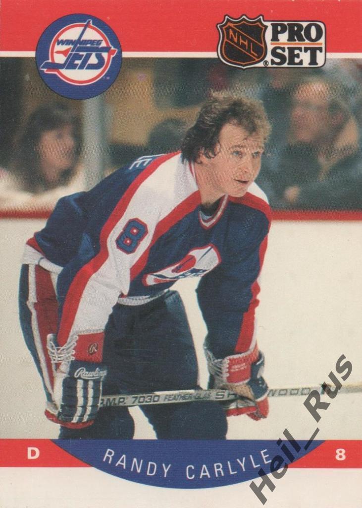 Хоккей. Карточка Randy Carlyle / Рэнди Карлайл (Winnipeg Jets/Виннипег) НХЛ/NHL