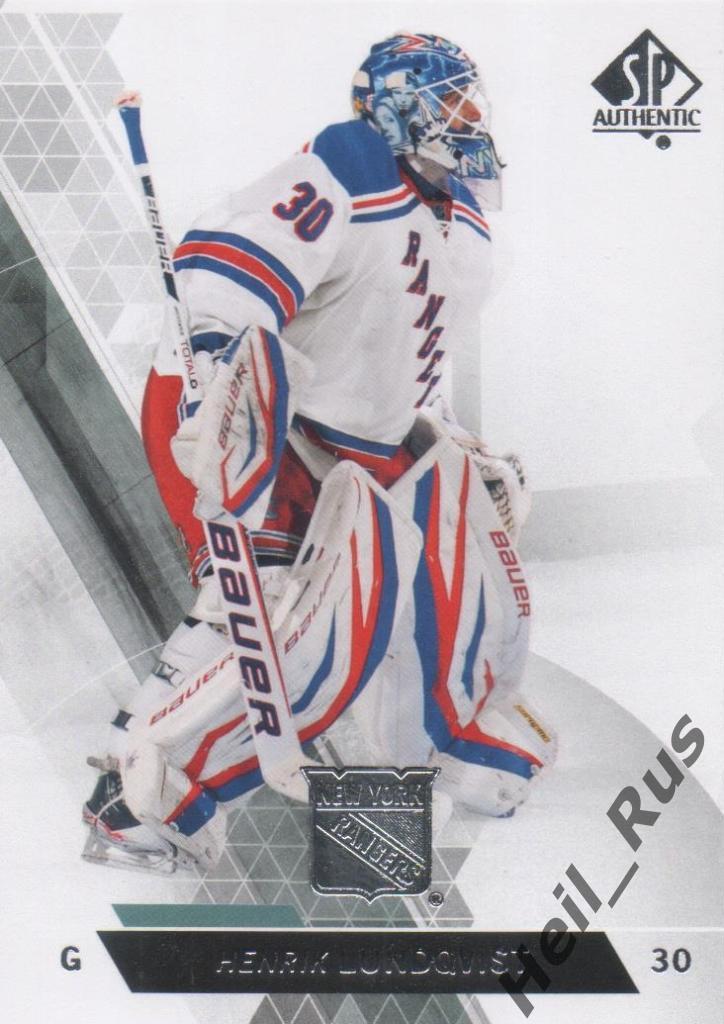 Хоккей. Карточка Henrik Lundqvist / Хенрик Лундквист (New York Rangers), НХЛ/NHL