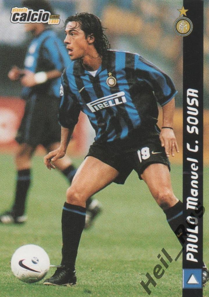 Футбол. Карточка Paulo Manuel C. Sousa / Паулу Соуза (Inter / Интер) 1998-1999