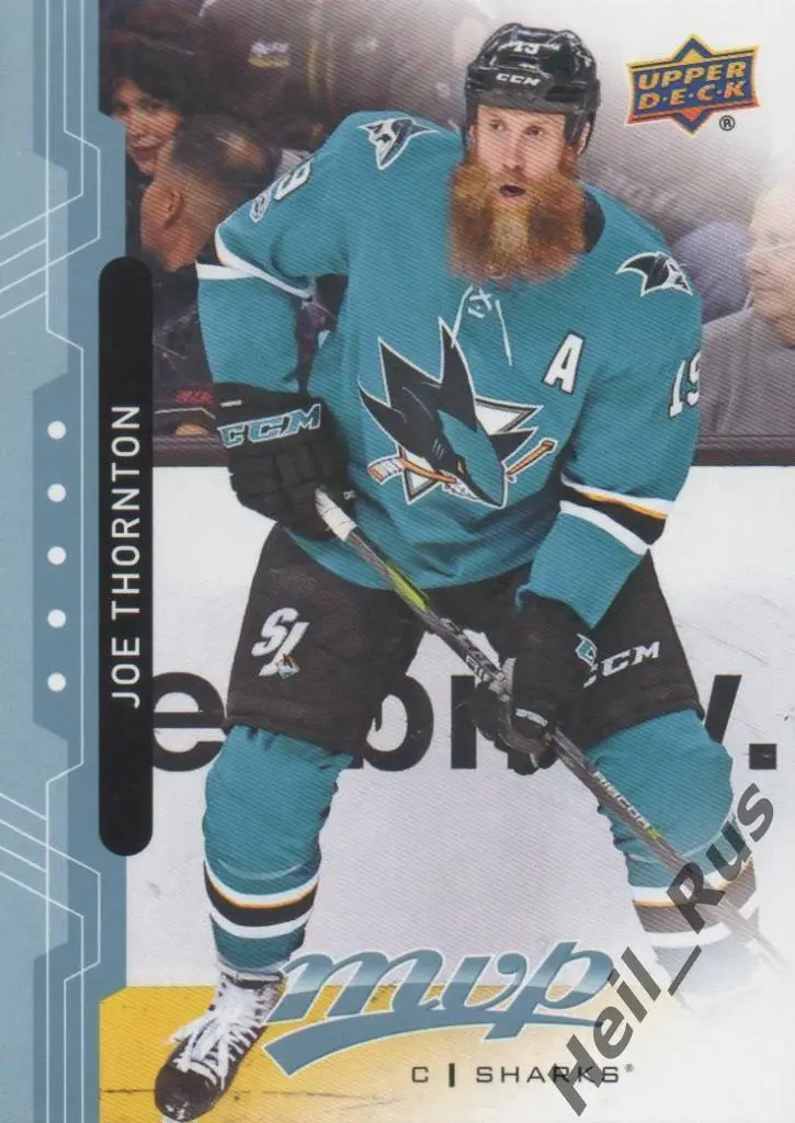 Хоккей Карточка Joe Thornton/Джо Торнтон San Jose Sharks/Сан-Хосе Шаркс, НХЛ/NHL