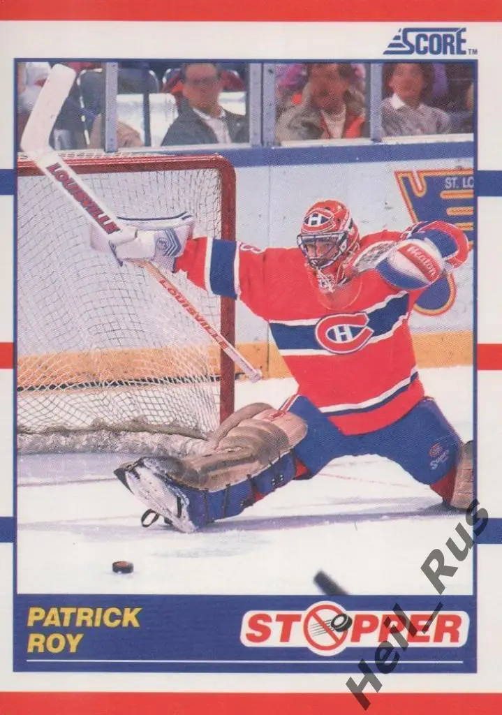 Хоккей. Карточка Patrick Roy / Патрик Руа (Montreal Canadiens/Монреаль), НХЛ/NHL