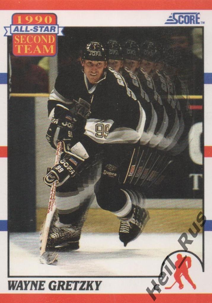 Хоккей. Карточка Wayne Gretzky / Уэйн Гретцки (Los Angeles Kings/Кингз), НХЛ/NHL