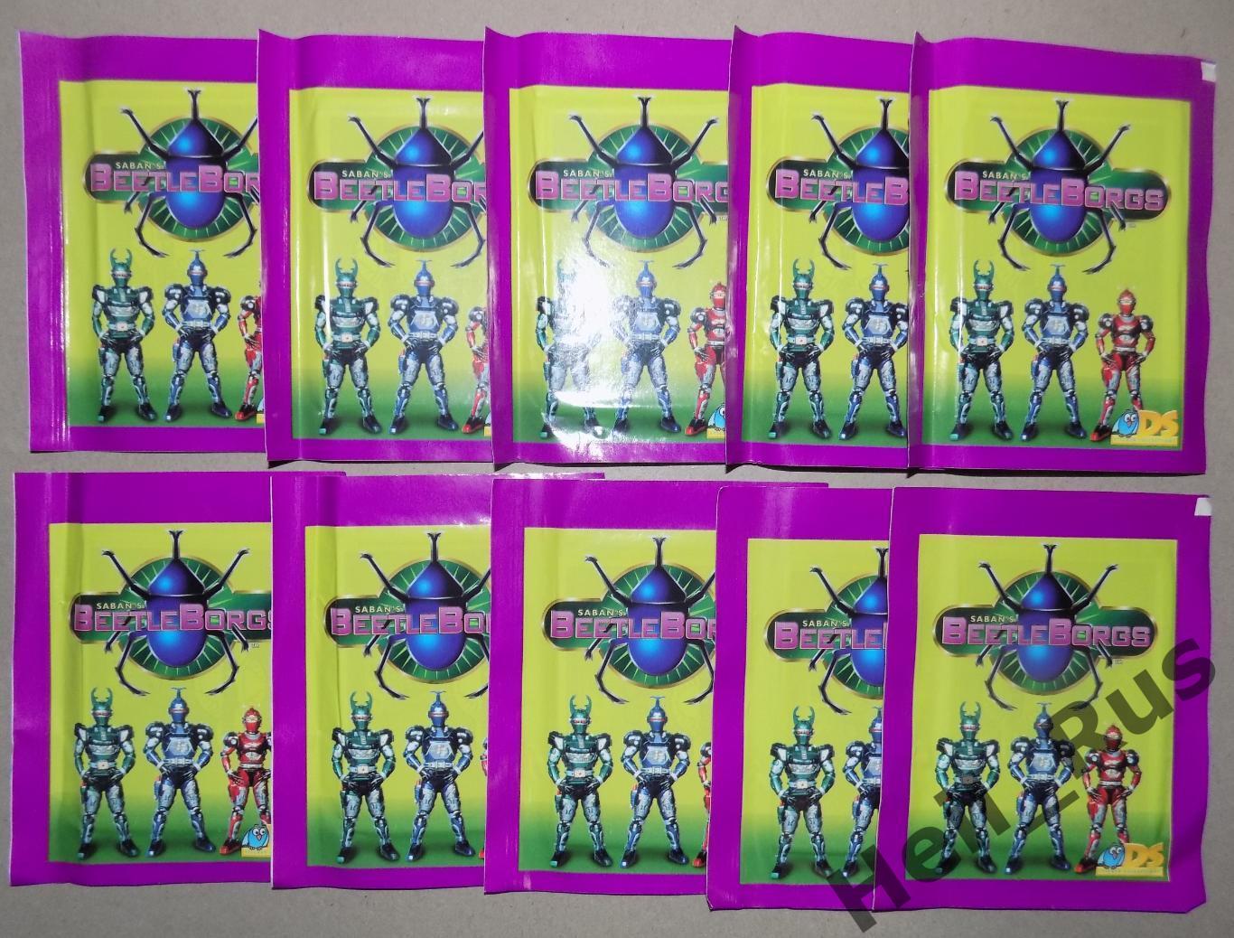 Наклейки/стикеры 10 Запечатанных пакетиков DS BeetleBorgs/Приключения Битлборгов 1