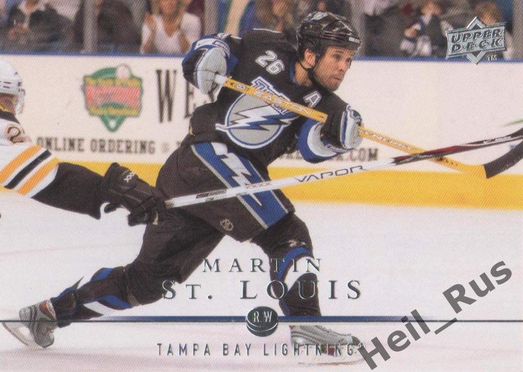 Хоккей. Карточка Martin St. Louis / Мартен Сан-Луи (Tampa Bay Lightning) НХЛ/NHL
