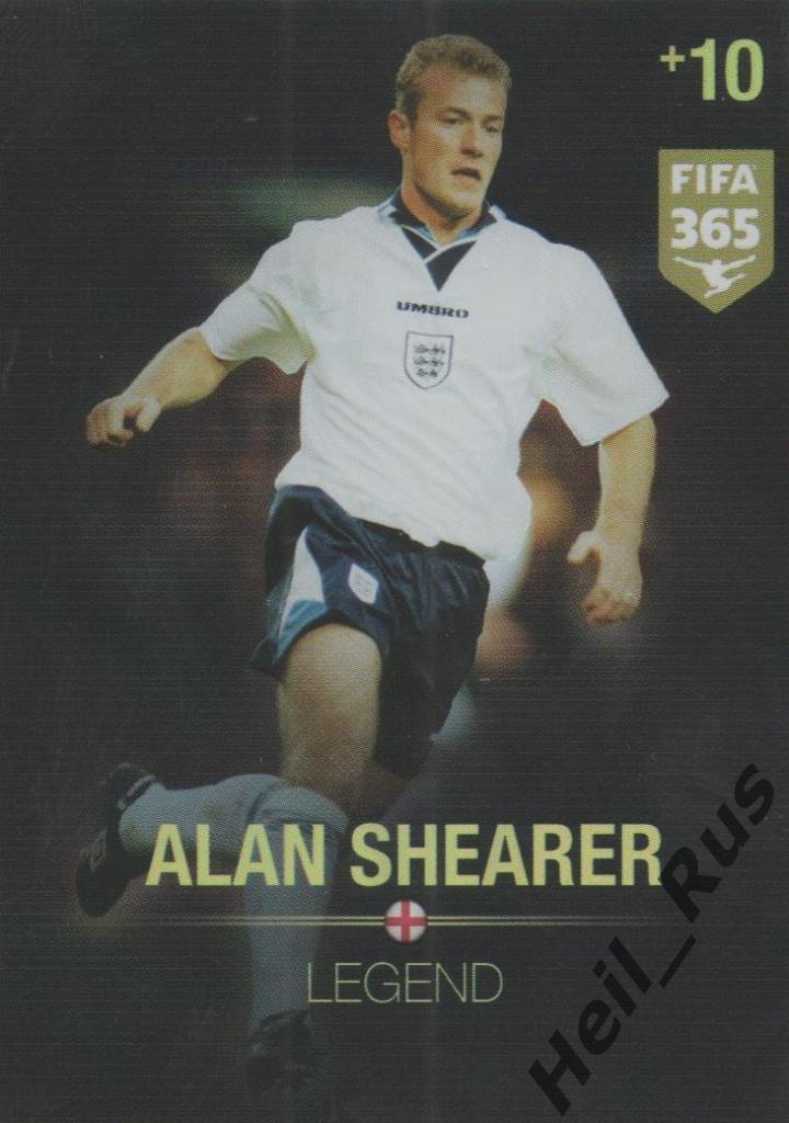 Футбол. Карточка Alan Shearer/Алан Ширер (Ньюкасл Юнайтед, Англия) Panini/Панини