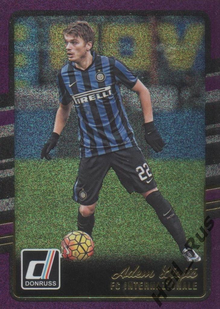 Футбол. Карточка Adem Ljajic / Адем Ляич (Inter / Интер) Panini/Панини 2016-17