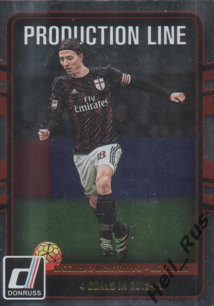 Футбол Карточка Riccardo Montolivo/Риккардо Монтоливо (Милан) Панини/Panini 2016