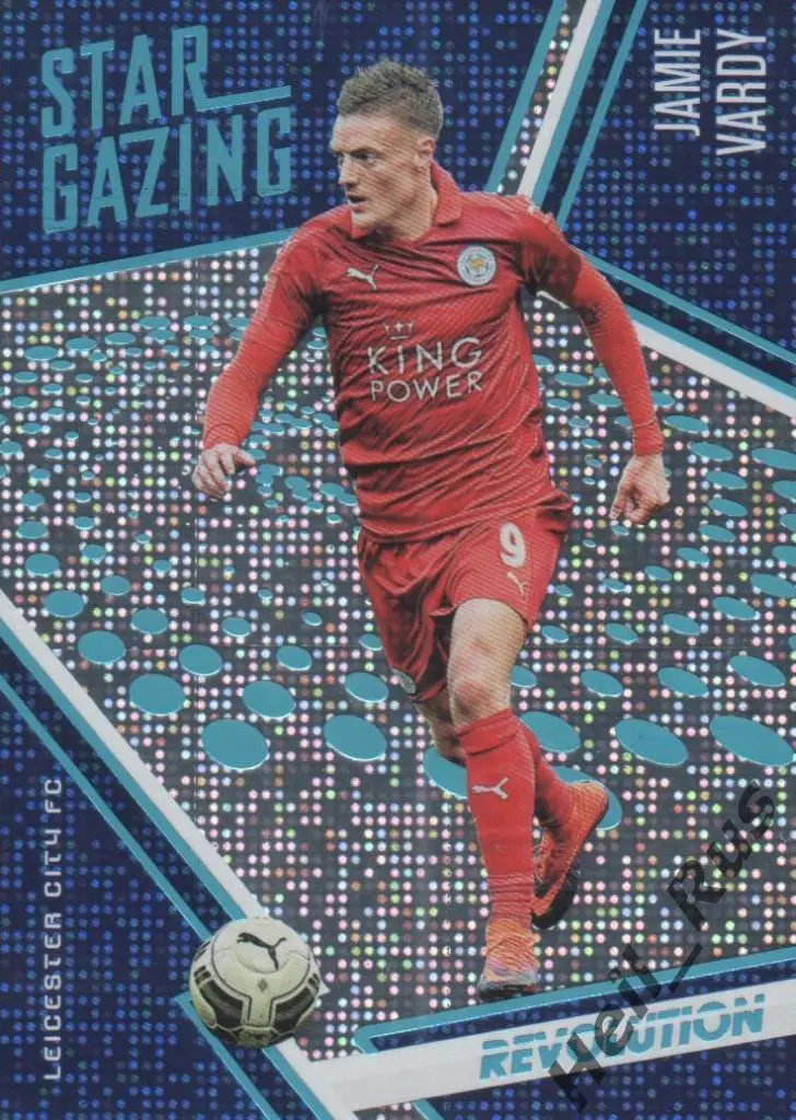 Футбол. Карточка Jamie Vardy/Джейми Варди Leicester City/Лестер Сити Panini 2017