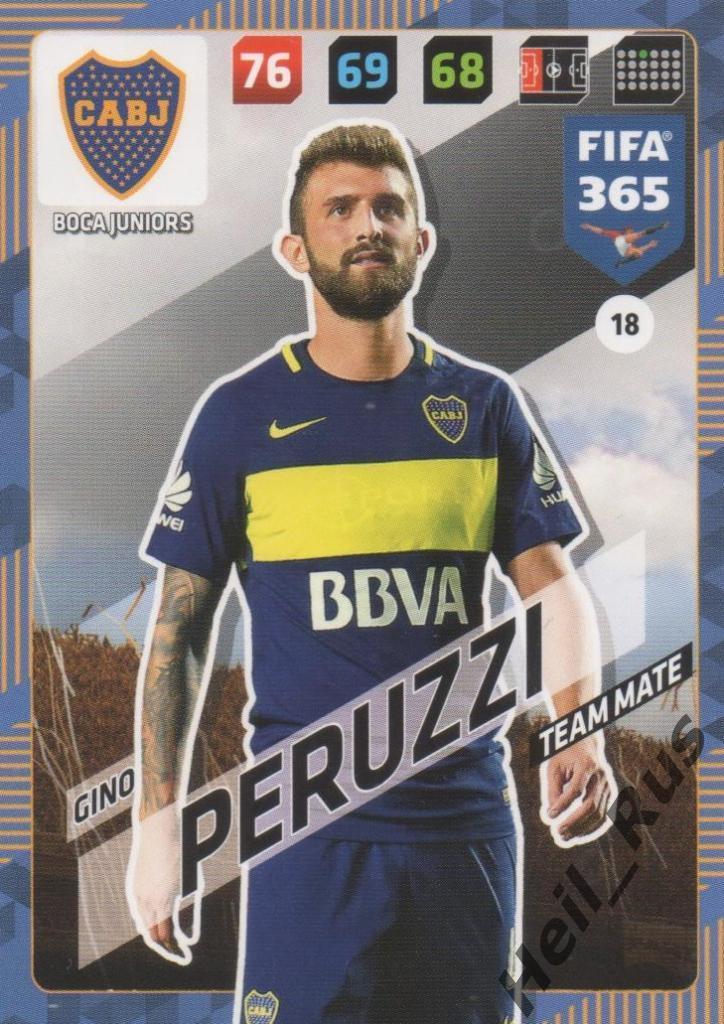 Футбол. Карточка Gino Peruzzi / Джино Перуцци (Boca Juniors/Бока Хуниорс) Panini