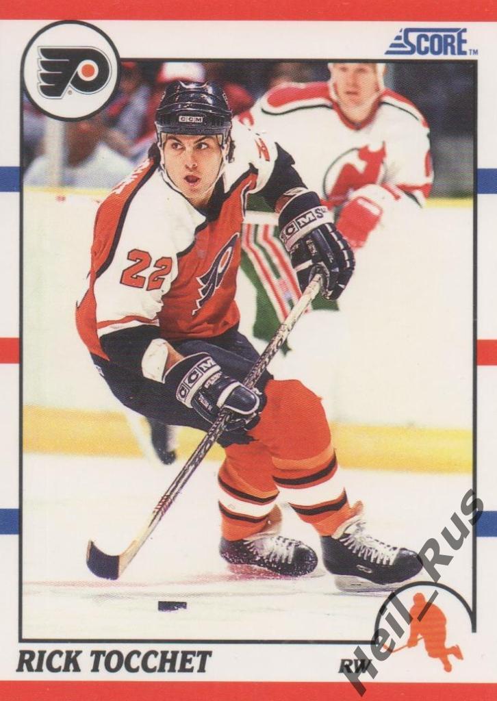 Хоккей Карточка Rick Tocchet/Рик Токкет (Philadelphia Flyers/Филадельфия НХЛ/NHL