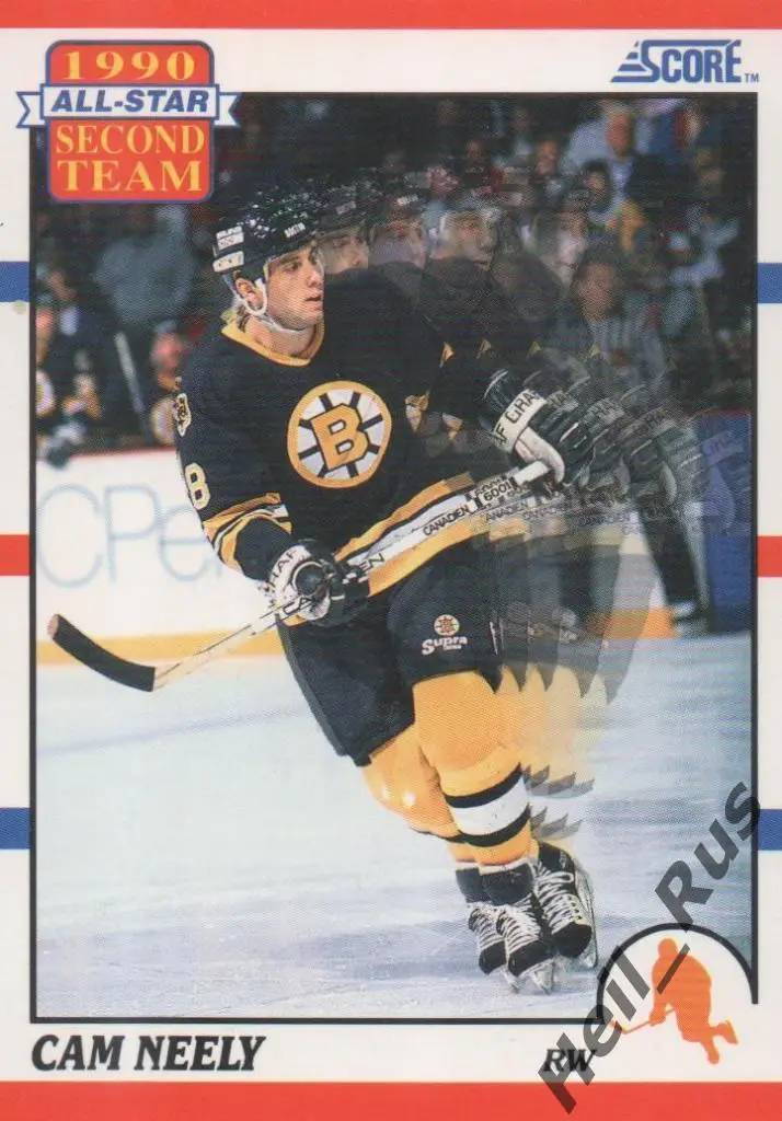 Хоккей. Карточка Cam Neely / Кэм Нили (Boston Bruins / Бостон Брюинз) НХЛ / NHL