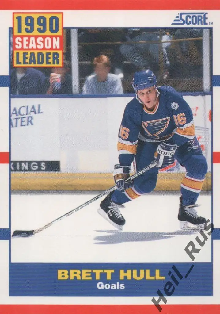 Хоккей Карточка Brett Hull / Бретт Халл (St. Louis Blues/Сент-Луис Блюз) НХЛ/NHL