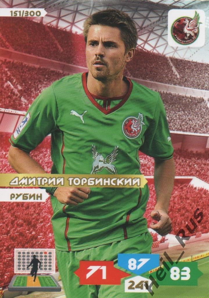 Футбол Карточка Дмитрий Торбинский (Рубин Казань, Спартак/Локомотив) Panini РФПЛ