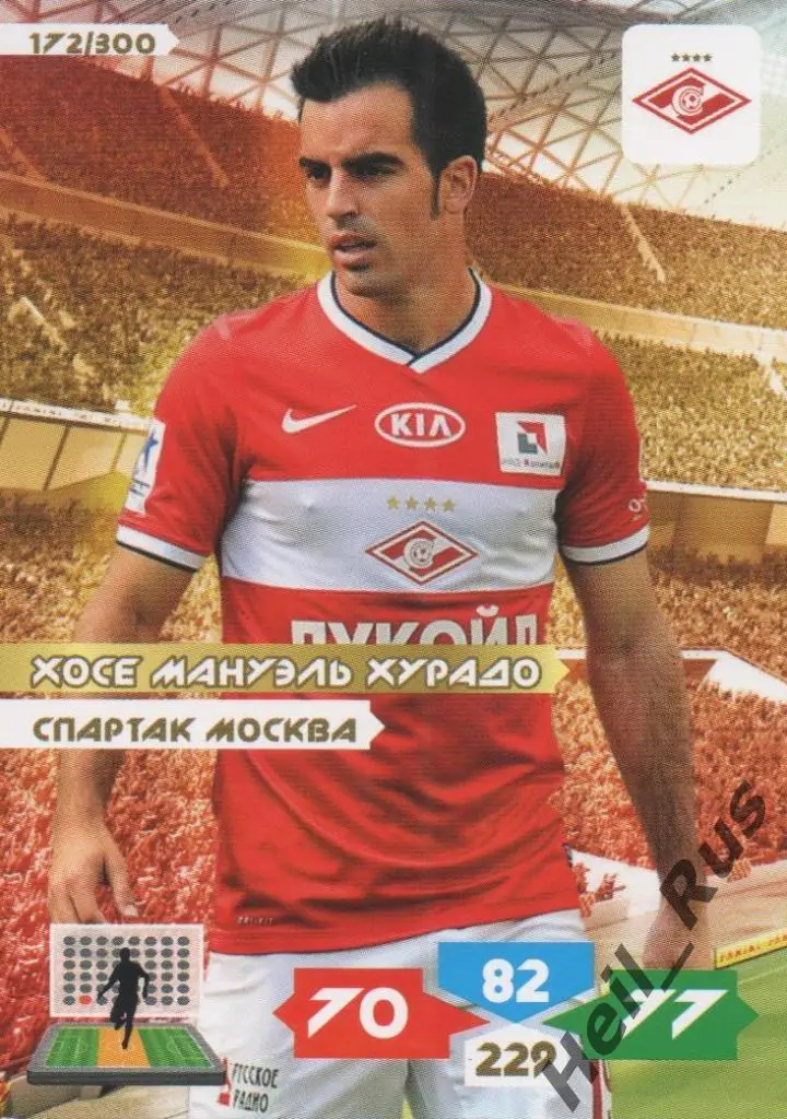 Футбол. Карточка Хосе Мануэль Хурадо (Спартак Москва) Panini/Панини РФПЛ 2013-14