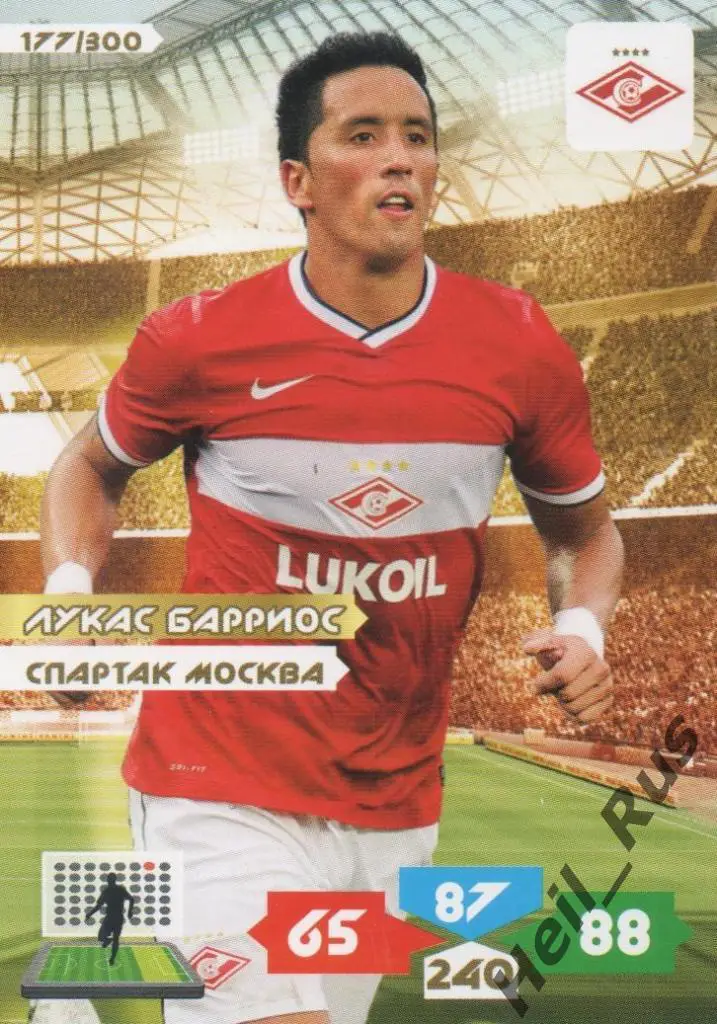 Футбол. Карточка Лукас Барриос (Спартак Москва) Panini/Панини РФПЛ 2013-14
