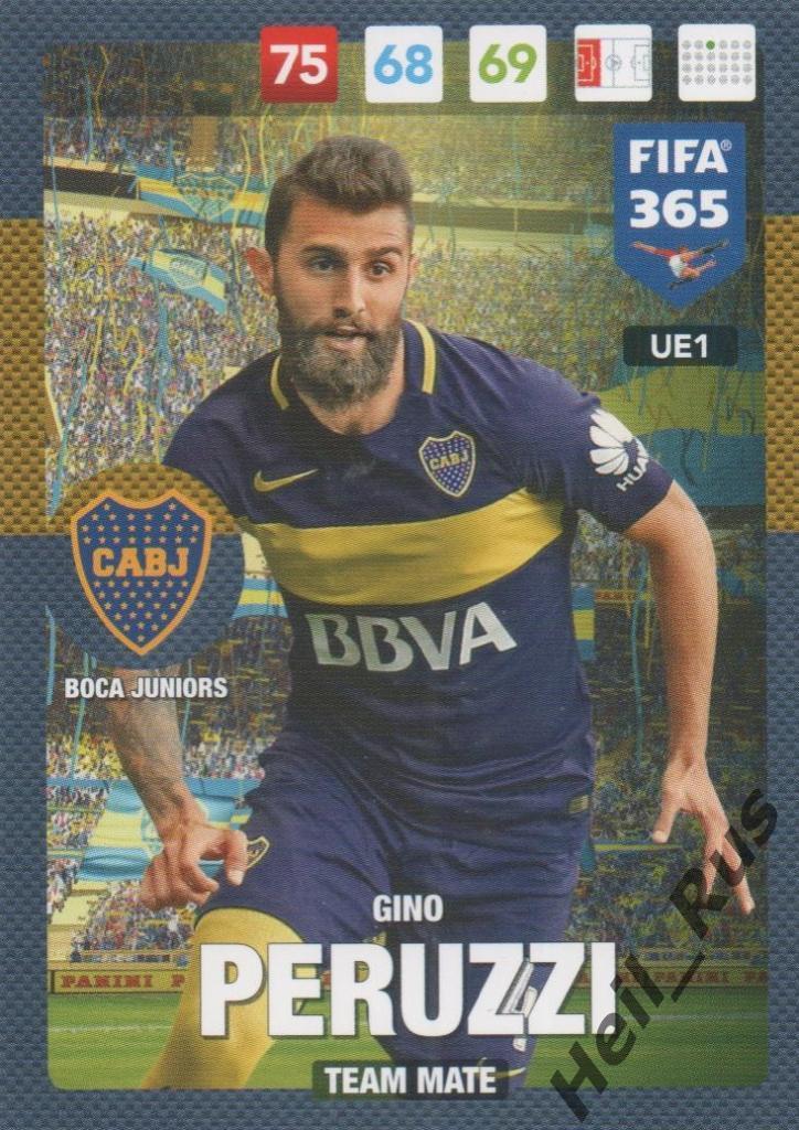 Футбол. Карточка Gino Peruzzi / Джино Перуцци (Boca Juniors/Бока Хуниорс) Panini