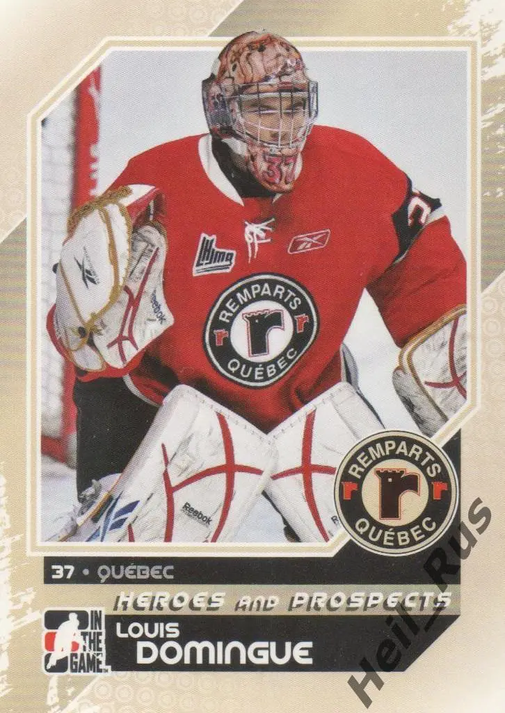 Хоккей. Карточка Louis Domingue / Луи Доминг (Quebec Remparts) QMJHL, NHL/НХЛ