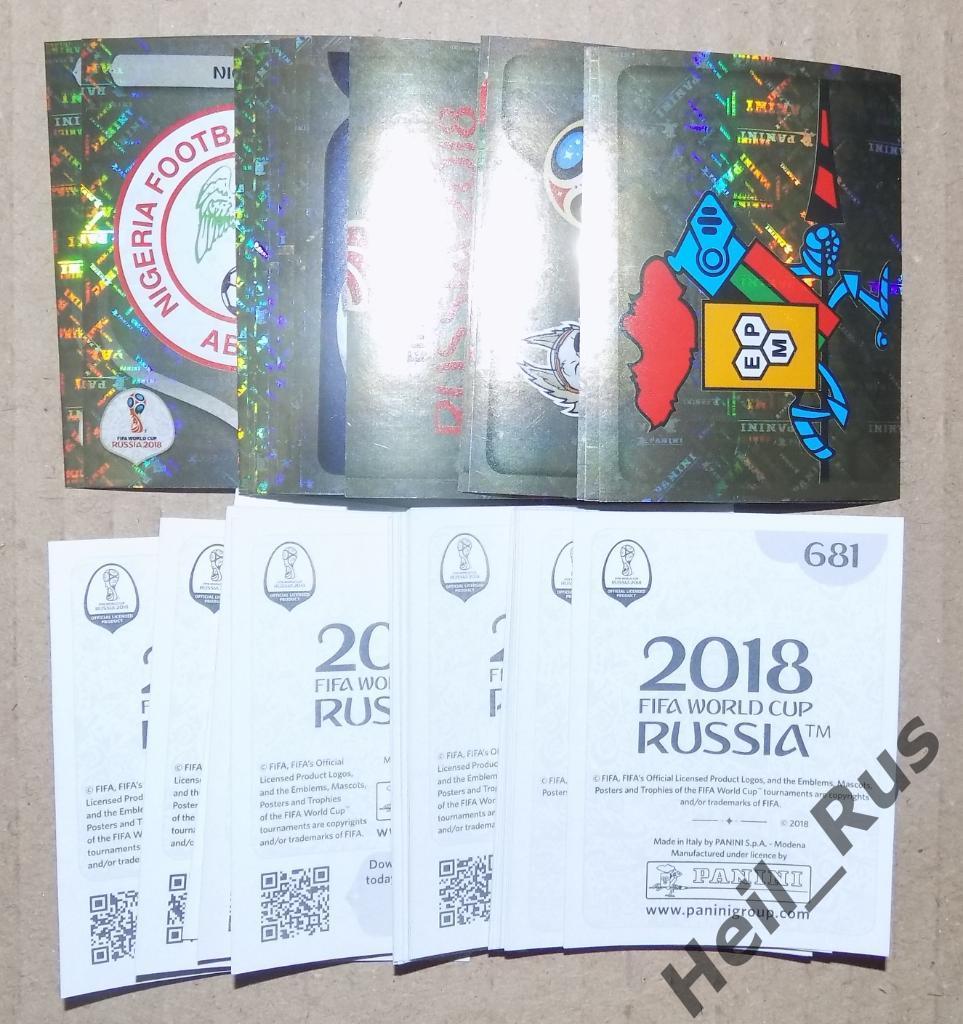 Футбол Наклейки/стикеры на выбор, коллекция PANINI Чемпионат Мира/World Cup 2018 1