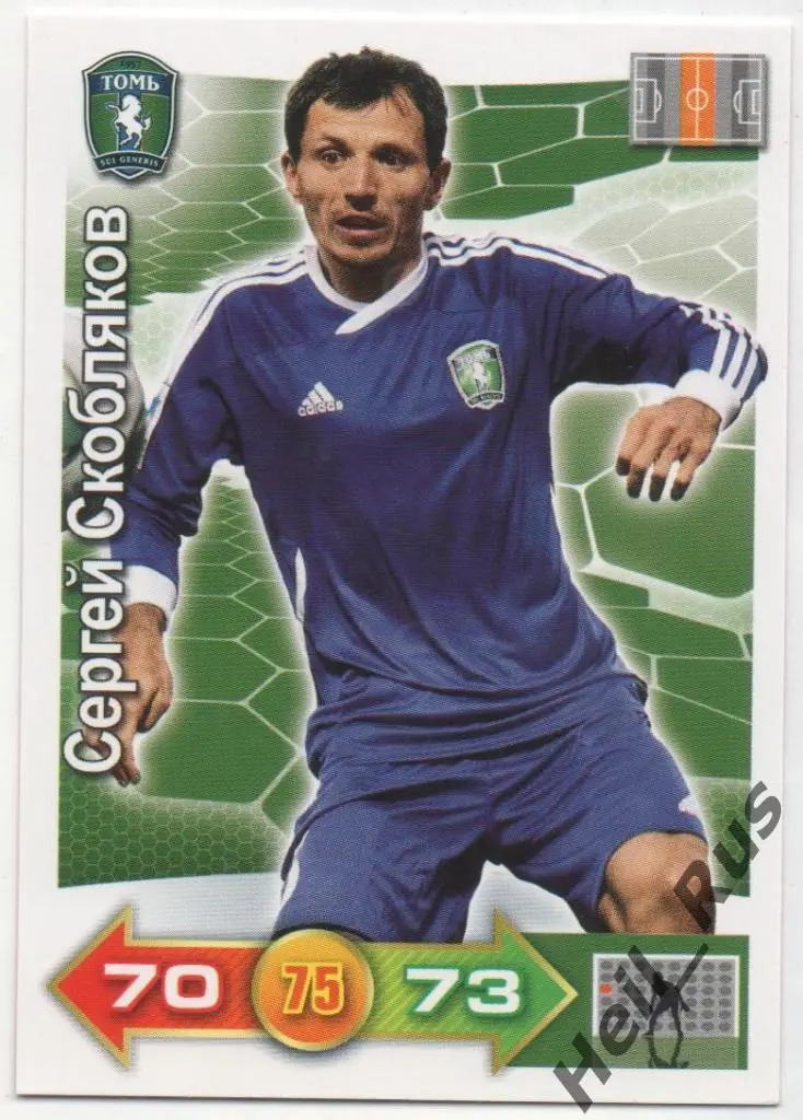 Футбол. Карточка Сергей Скобляков (Томь Томск, Химки/Спартак/Тюмень) Panini РФПЛ