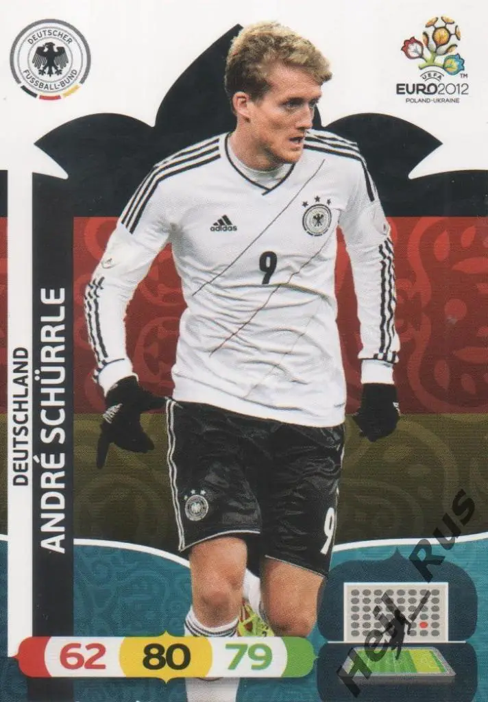 Футбол. Карточка Андре Шюррле (Германия, Спартак Москва) Panini Euro/Евро 2012