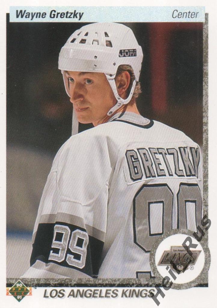 Хоккей. Карточка Wayne Gretzky/Уэйн Гретцки (Los Angeles Kings) НХЛ/NHL 1990-91