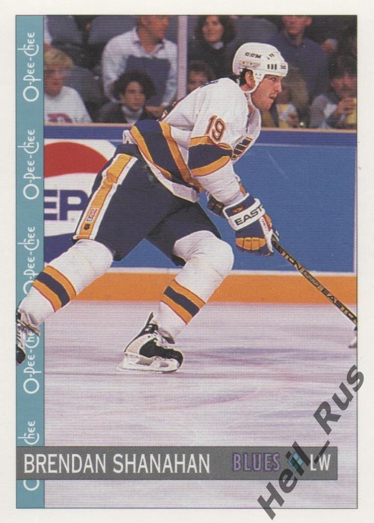 Хоккей. Карточка Brendan Shanahan / Брендан Шэнахэн (St. Louis Blues) НХЛ/NHL