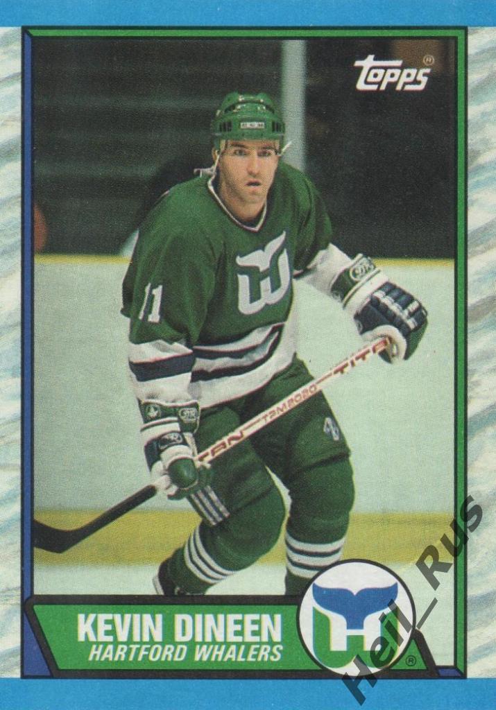 Хоккей. Карточка Kevin Dineen/Кевин Дайнин (Hartford Whalers/Хартфорд) НХЛ/NHL