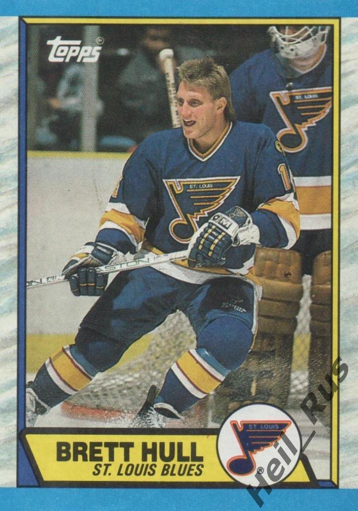 Хоккей Карточка Brett Hull / Бретт Халл (St. Louis Blues/Сент-Луис Блюз) НХЛ/NHL