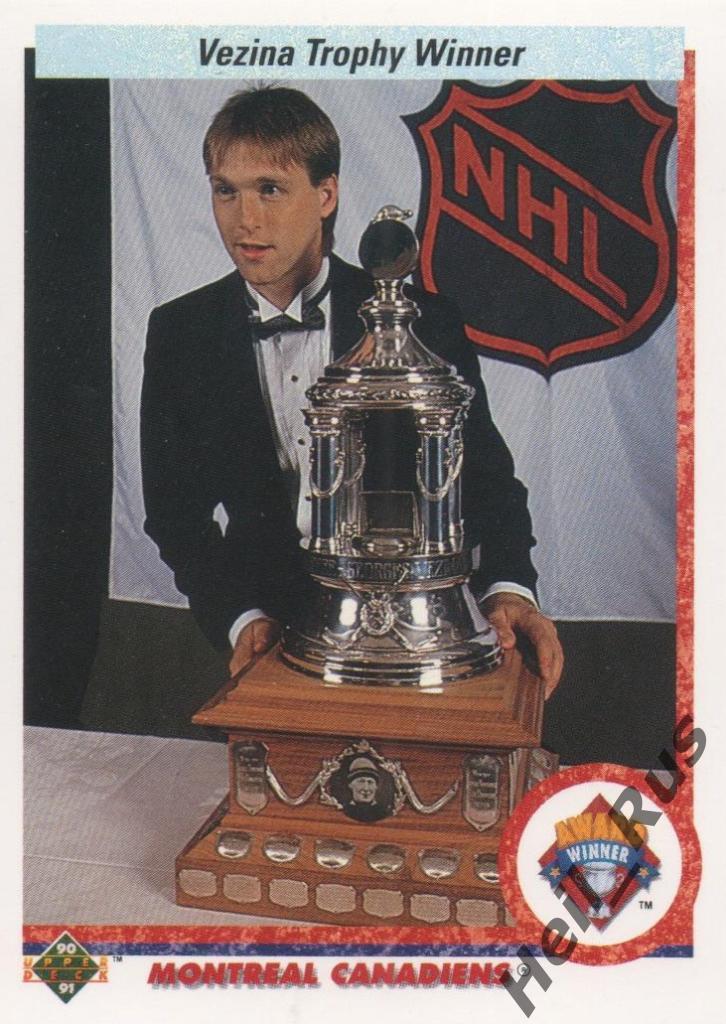 Хоккей; Карточка Patrick Roy/Патрик Руа (Montreal Canadiens / Монреаль) НХЛ/NHL