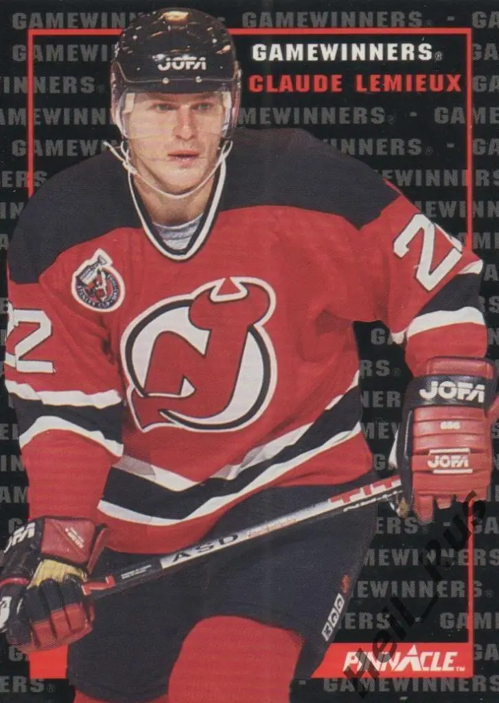 Хоккей Карточка Claude Lemieux/Клод Лемье (New Jersey Devils/Нью-Джерси) НХЛ/NHL