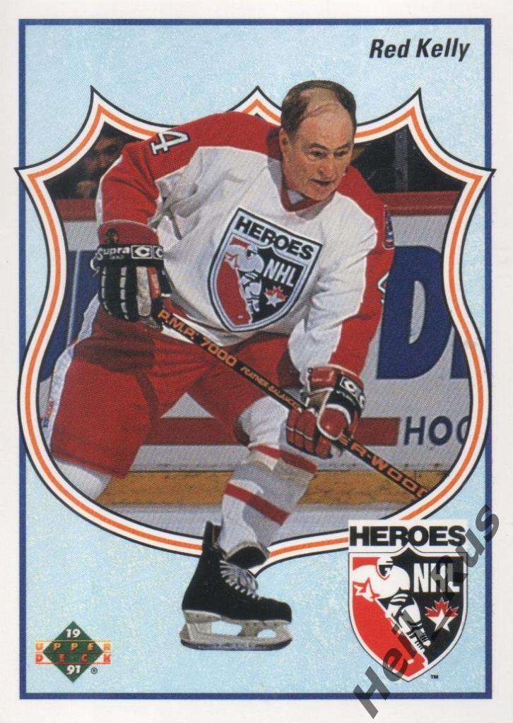 Хоккей. Карточка Red Kelly/Ред Келли (Detroit/Детройт, Toronto/Торонто) НХЛ/NHL