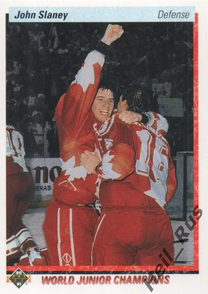 Хоккей. Карточка John Slaney / Джон Слэйни (Canada / Канада) НХЛ/NHL 1990-91