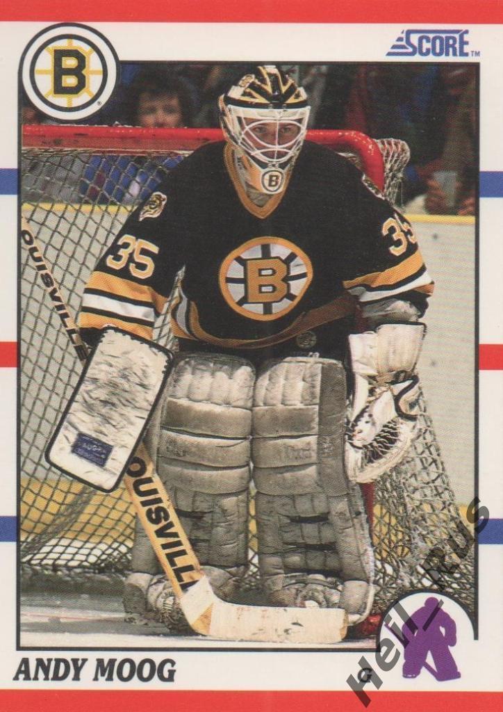 Хоккей. Карточка Andy Moog / Энди Муг (Boston Bruins / Бостон Брюинз) НХЛ / NHL
