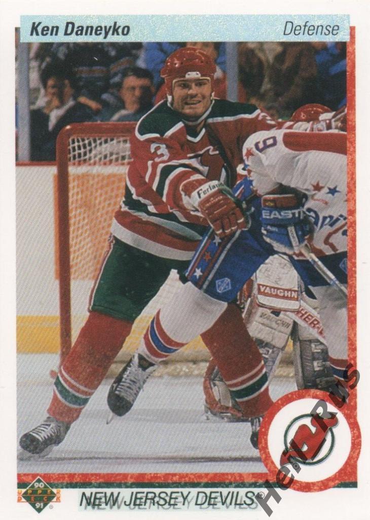 Хоккей. Карточка Ken Daneyko/Кен Данейко (New Jersey Devils/Нью-Джерси) НХЛ/NHL