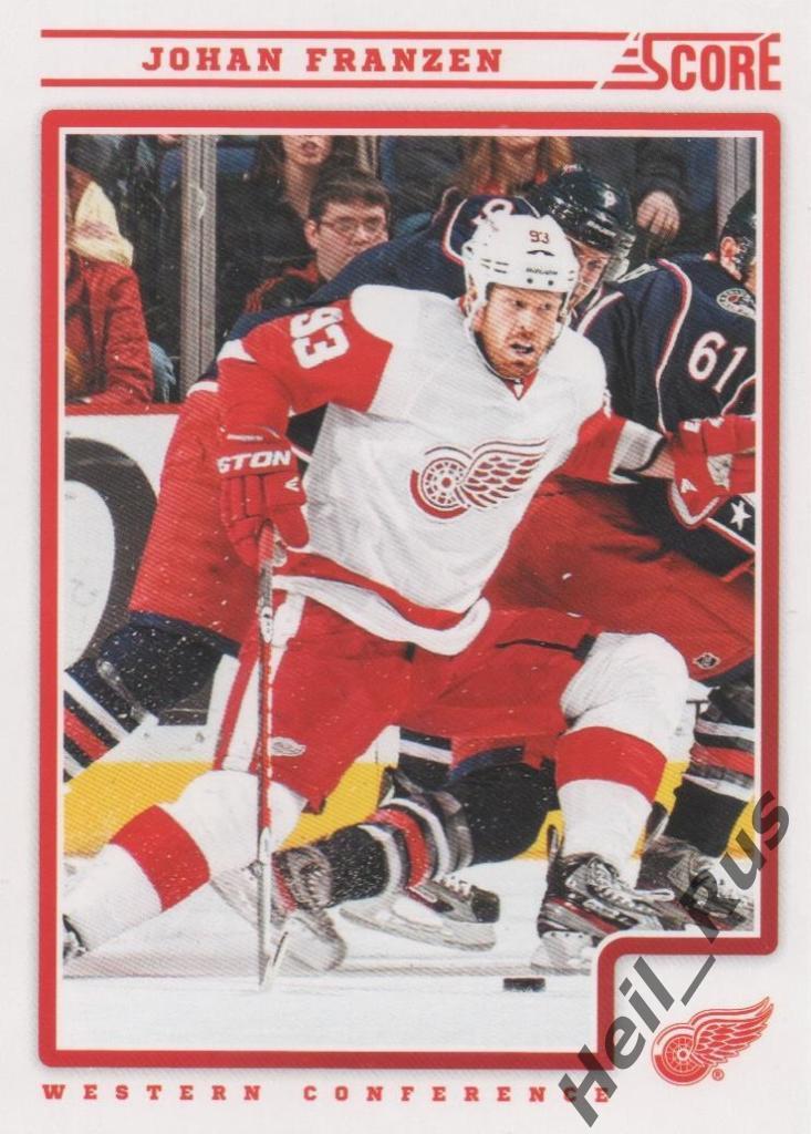 Хоккей. Карточка Johan Franzen/Юхан Франзен (Detroit Red Wings/Детройт) НХЛ/NHL