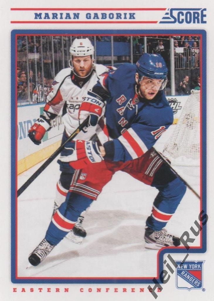Хоккей. Карточка Marian Gaborik/Мариан Габорик New York Rangers/Нью-Йорк НХЛ/NHL