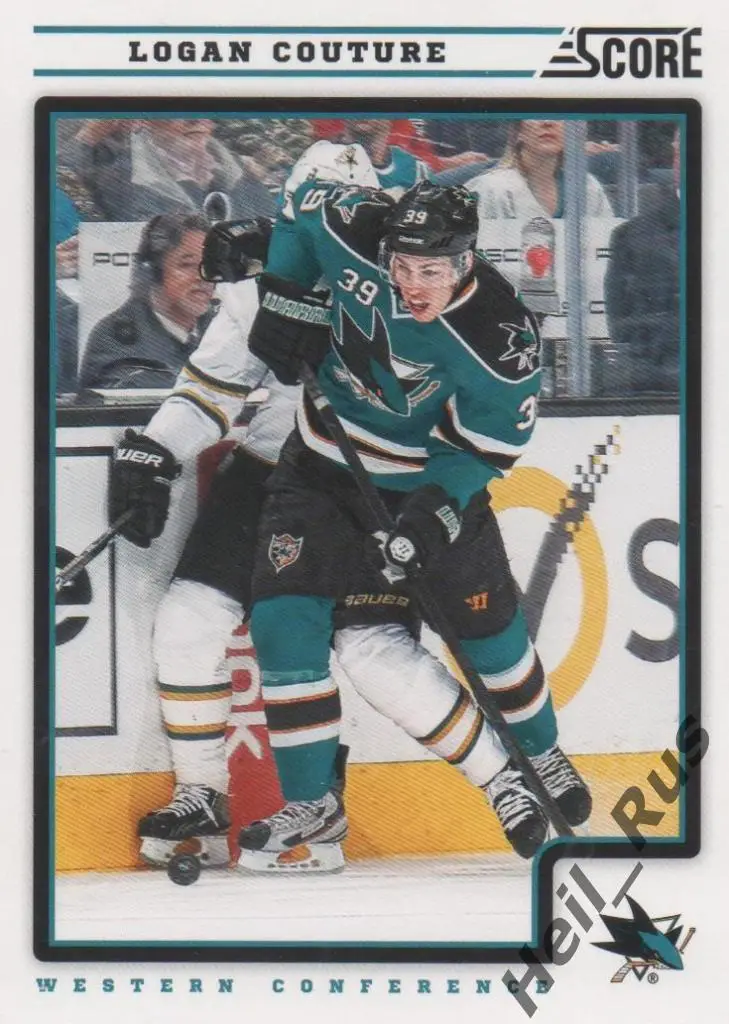 Хоккей Карточка Logan Couture/Логан Кутюр San Jose Sharks/Сан-Хосе Шаркс НХЛ NHL