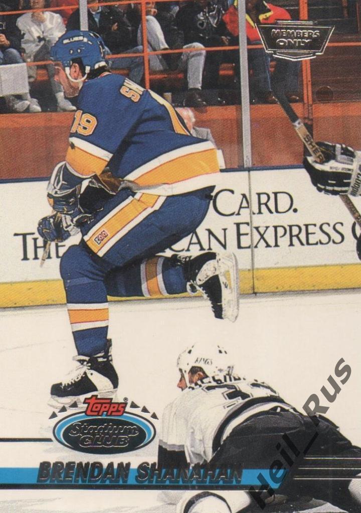 Хоккей. Карточка Brendan Shanahan/Брендан Шэнахэн (St. Louis Blues/Блюз) НХЛ/NHL