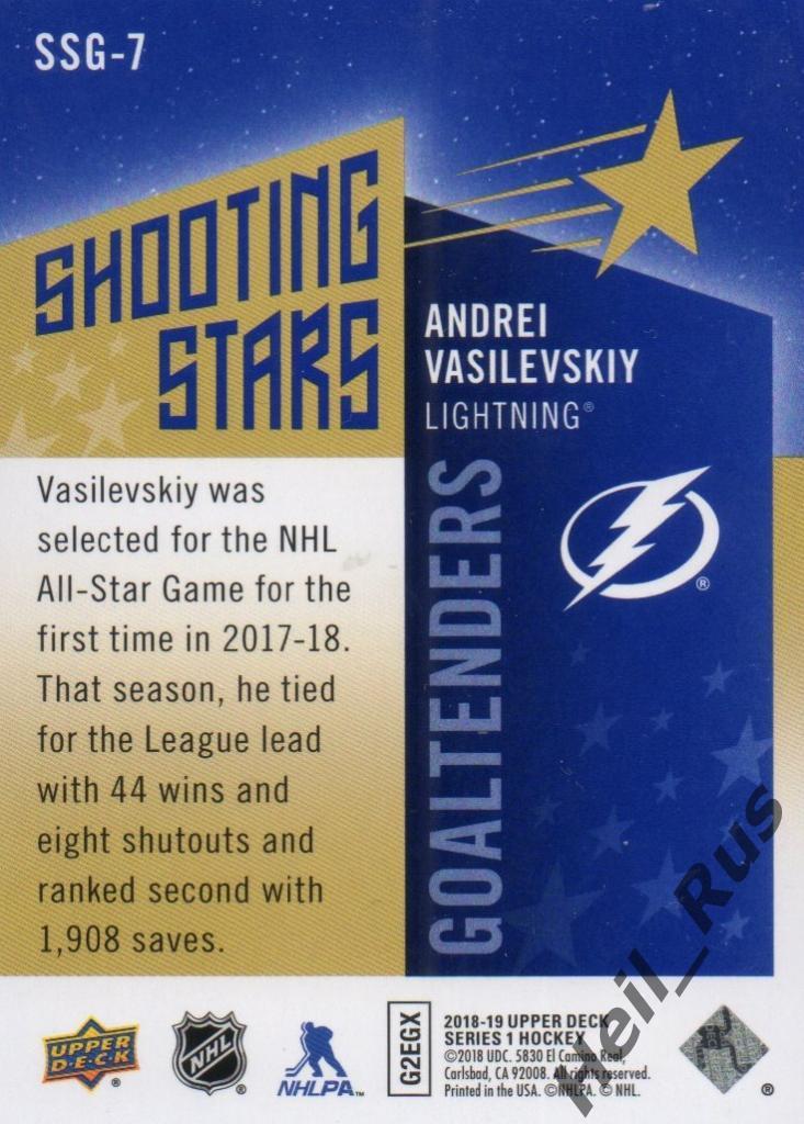 Хоккей Карточка Андрей Василевский (Tampa Bay Lightning, Салават Юлаев) НХЛ/КХЛ 1