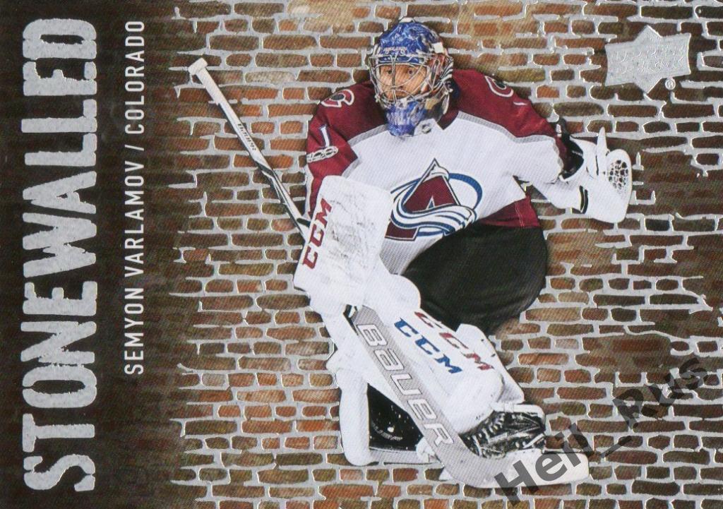 Хоккей. Карточка Семен Варламов (Colorado/Колорадо, Локомотив Ярославль) НХЛ/NHL