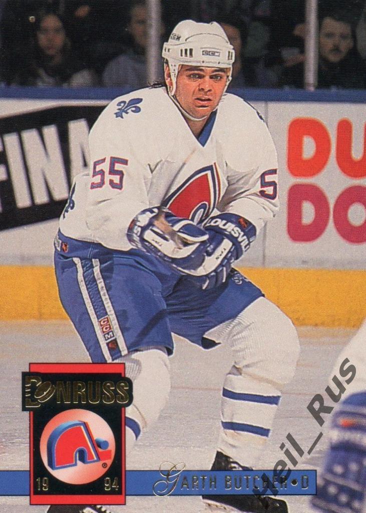 Хоккей. Карточка Garth Butcher / Гарт Батчер (Quebec Nordiques / Квебек) НХЛ/NHL
