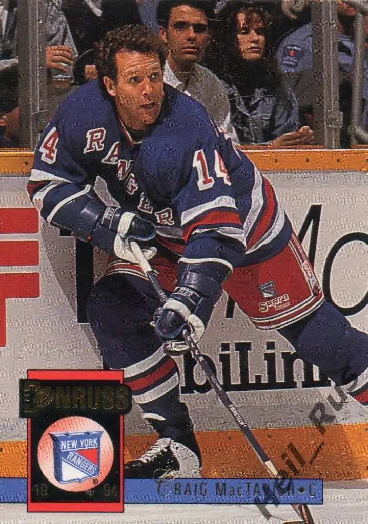 Хоккей. Карточка Крэйг Мактавиш (New York Rangers, Локомотив Ярославль) НХЛ/NHL