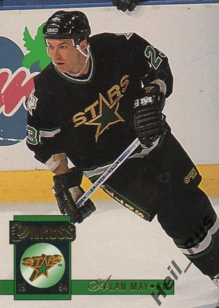 Хоккей. Карточка Alan May/Алан Мэй (Dallas Stars / Даллас Старз) НХЛ/NHL 1993-94